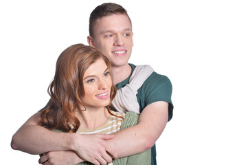 portrait of beautiful woman  and man