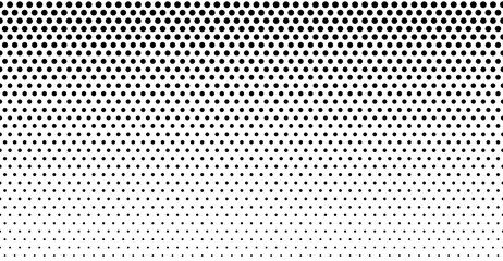 Halftone dot. Seamless border pattern. Fade gradient. Background dots. Point noise texture. Overlay effect. Gradation opacity transition. Half tone polka. Pop art polkadot design. Dotted poka. Vector