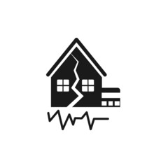 Earthquake icon. Trendy Earthquake logo concept on white background from Weather collection. Suitable for use on web apps, mobile apps and print media.