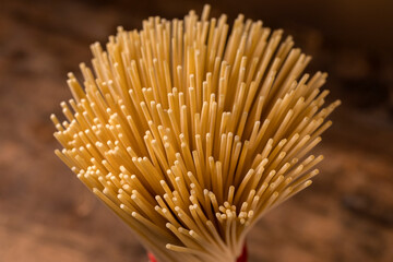 Match with spaghetti italian pasta