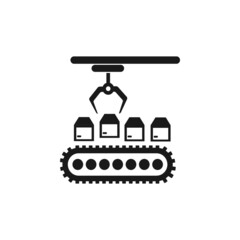 Obraz premium Assembly line icon. Trendy Assembly line logo concept on white background from Industry collection. Suitable for use on web apps, mobile apps and print media.