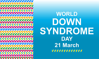 World Down Syndrome Day background
