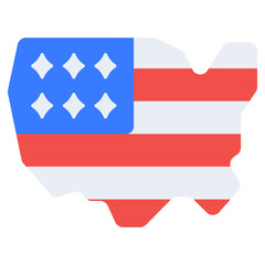 An icon design of us flaglet