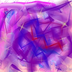 Abstract drawing cubic multi coloured background. Illustration