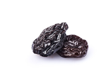 Dry fruit prune closeup. Fruit of dried prune