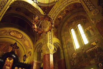 Arges Monastery a necropolis for the royal family. unique architecture on the historic orthodox...