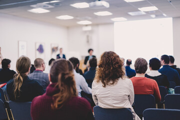 Obraz premium Audience in the conference hall.