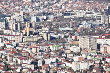 Naklejka premium Capital Skopje Vodno mountain view