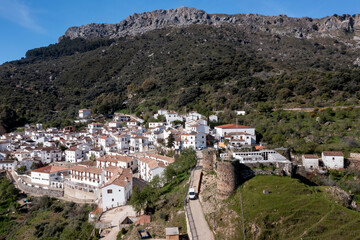 vista del municipio de Benadalid en la comarca del valle del Genal, Málaga