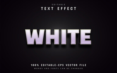 White text effect