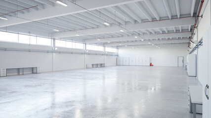Industrial Hangar Hall Interior 6b