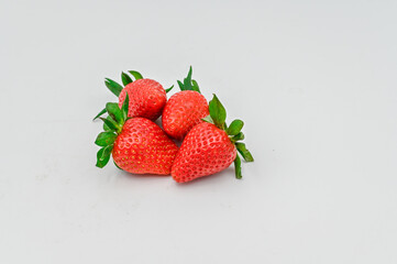 garden fresh strawberry, fresh strawberry, strawberry isolated white back ground.