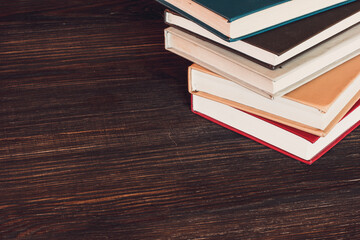 stack of old books