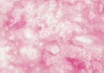 Abstract pink watercolor background. Hand drawn illustration.