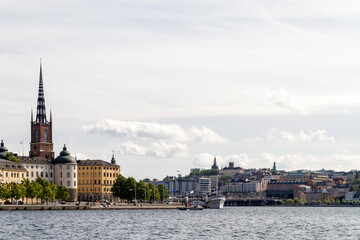 Fototapeta na wymiar Ciudad de Estocolmo o Stockholme en el pais de Suecia o Sweden
