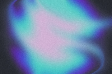 Fototapeta Digital noise gradient. Nostalgia, vintage 70s, 80s style. Abstract lo-fi background. Retro wave, synthwave. Wallpaper, template, print. Minimal, minimalist. Blue, black, green, purple, pink color obraz