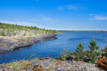Fototapeta na wymiar Island in Lake Ladoga