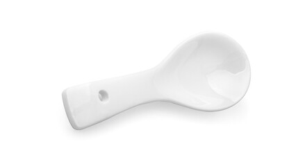 ceramic spoon isolated on white background