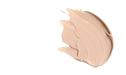 Makeup foundation, cosmetic cream smear