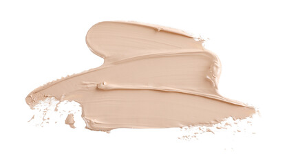 Makeup foundation, cosmetic cream smear