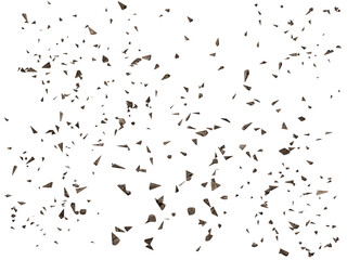 Falling rocks isolated on white background.3d rendering illustration.