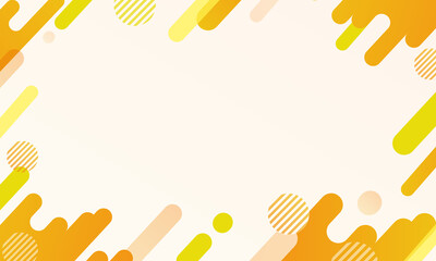 黄色オレンジの幾何学模様背景パターン素材	
