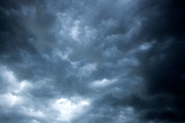 Fototapeta premium Blue sky with white clouds, weather concept