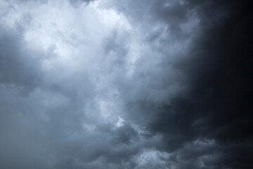 Blue sky with white clouds, weather concept