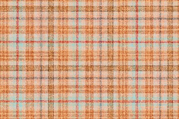 ragged grungy old checkered gingham seamless fabric texture warm terracotta colors with red and cyan stripes for plaid, tablecloths, shirts, tartan, clothes, dresses, bedding, blankets