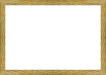 White Frame with Decorated Borders