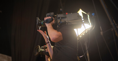 TV camera in recording