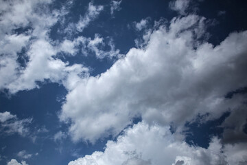 Blue sky with clouds