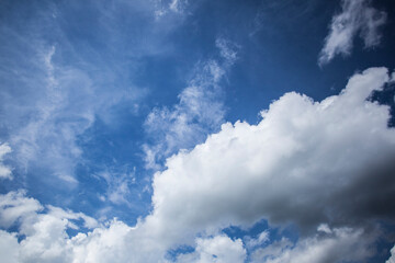 Blue sky with clouds