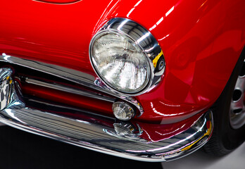 Detail view of classic car