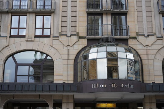 Hilton Hotel am Gendarmenmarkt in Berlin am 16.03.2021
