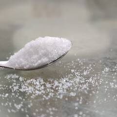 salt in a spoon