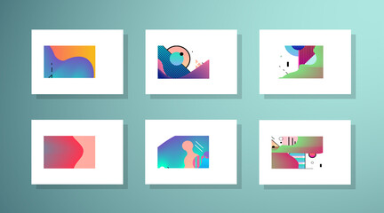 Template brochures, flyers, business presentations. Modern flat line style.