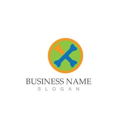 bone logo vector template