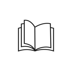 Book icon related to education, library, book store or knowledge symbol icon