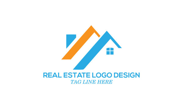 real estate logo design construction . 