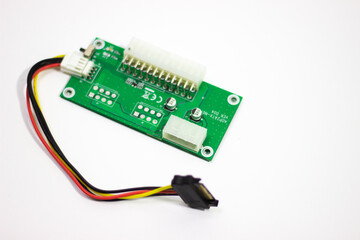 Power supply synchronizer. Device for collecting mining farm. Mining board. Microcircuit for connecting video card.