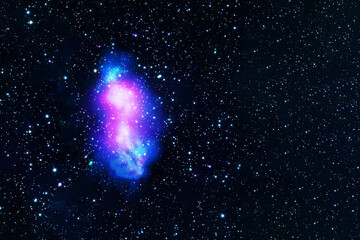 Galaxy background with stars. Elements of this image were furnished by NASA.