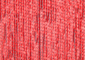 Red fabric as texture, background with space for text