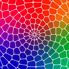 Fototapeta premium Rainbow abstract geometric modern background, mosaic vector stones shapes, brochure template design, poster for presentation