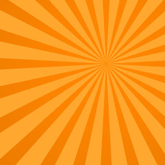 Sunlight abstract wide background. Retro bright backdrop. Divergent rays.