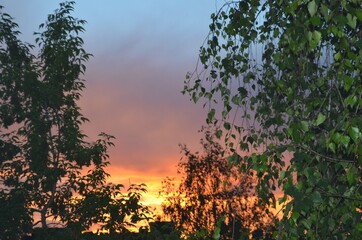 sunset from your window