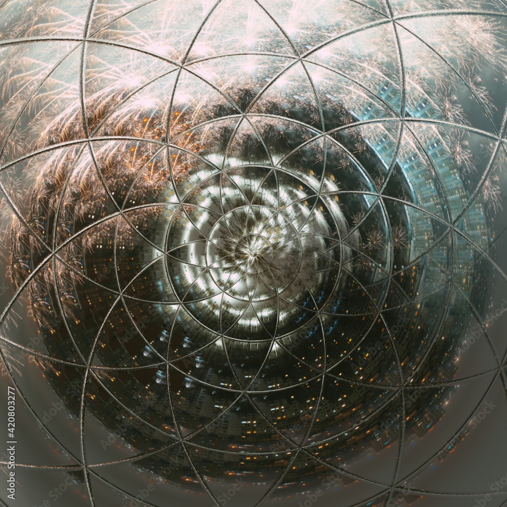 Wall mural planet in space