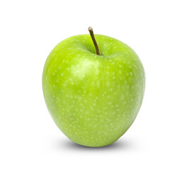 Fresh green apple isolated on white background