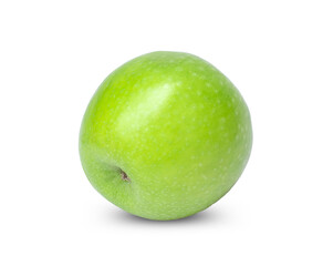 Fresh green apple isolated on white background