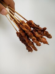 sticks on a white background